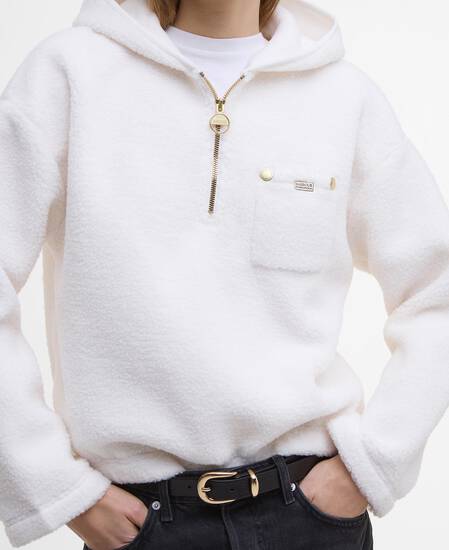 Fleece-Hoodie Lola Off White
