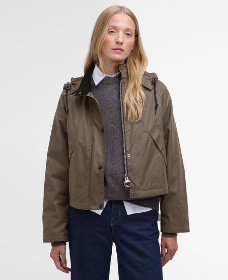 Barbour for Margaret Howell Wachsjacke Transport Damen Kelp