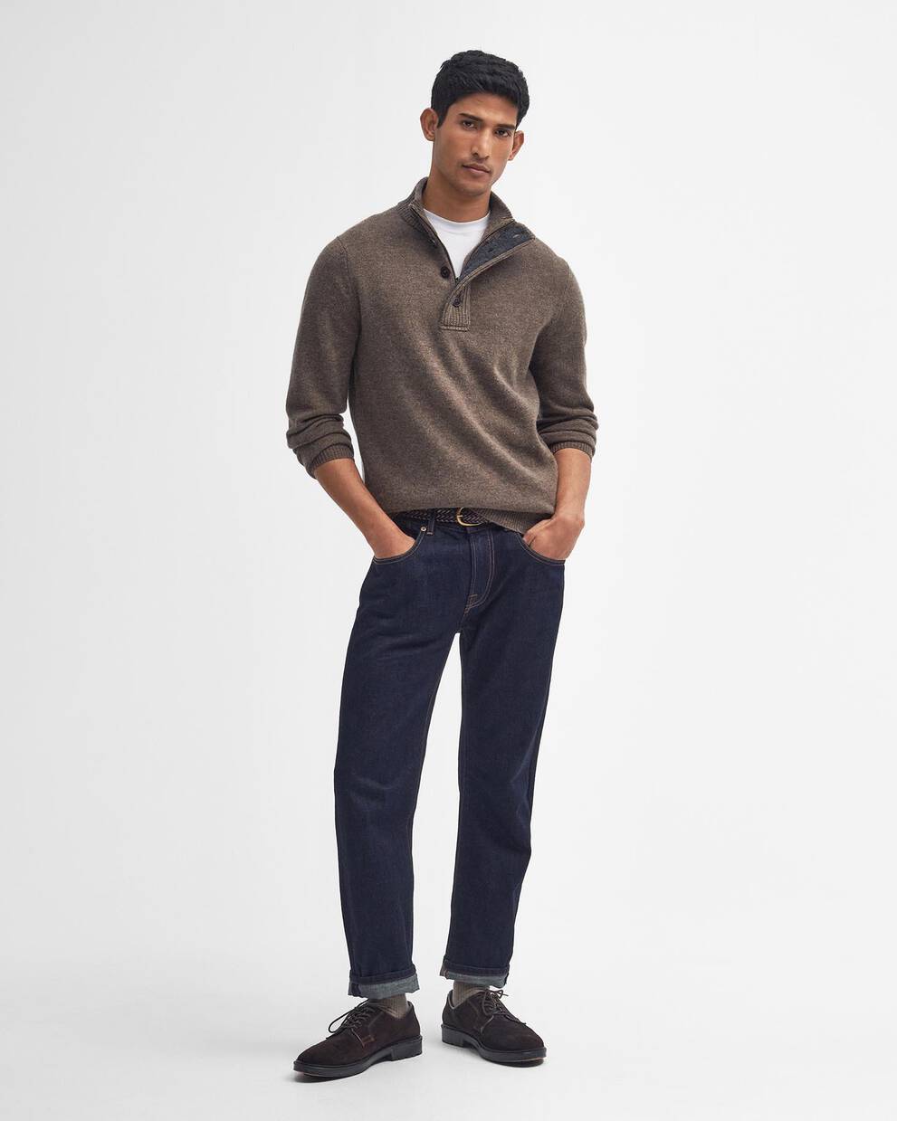 Essential Pullover Patch Half Zip