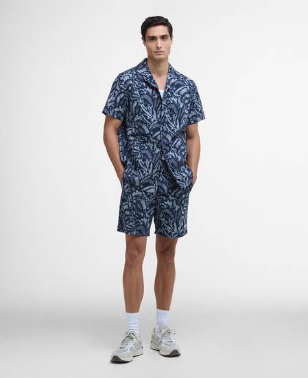 Hemd Kew Printed Short-Sleeved Navy