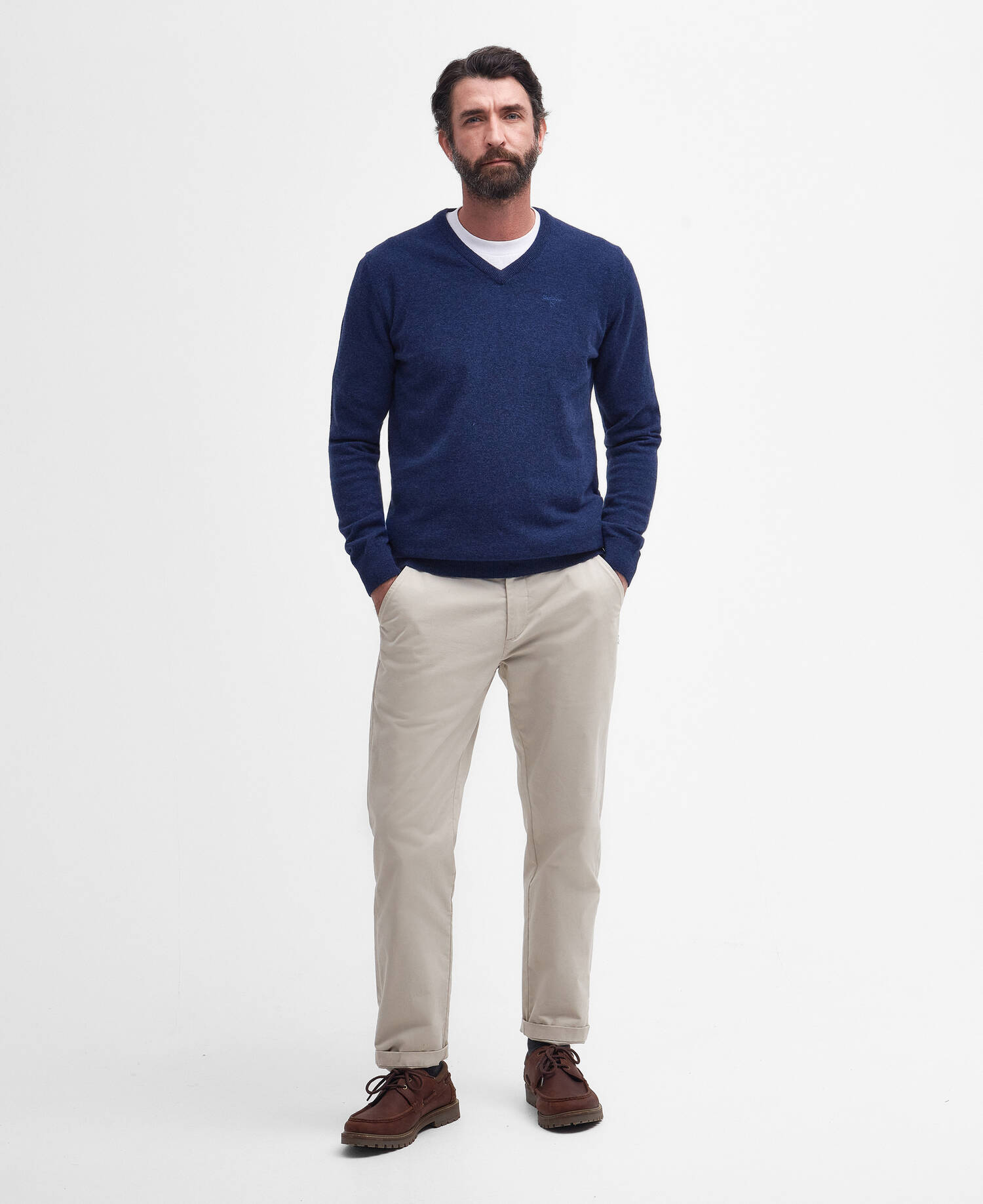 Essential Pullover Wolle V Neck image number 1
