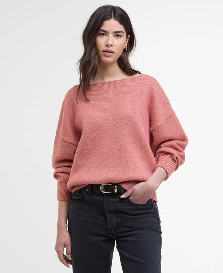Pullover Juliana Boat-Neck Raspberry