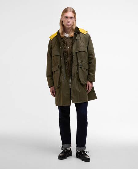 Barbour x Kaptain Sunshine Freizeitjacke Oversized Bedale Khaki Brown