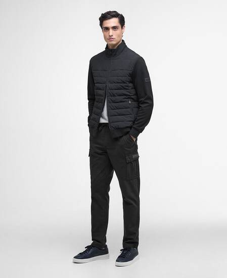 Sweatshirt Collins Baffle Quilted Black