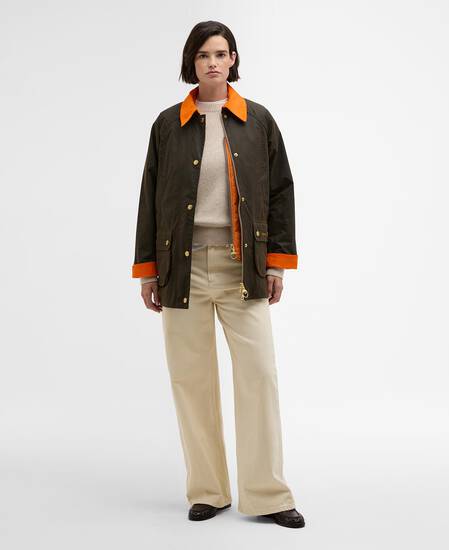 Wachsjacke Icons Modern Beadnell Olive/Ancient