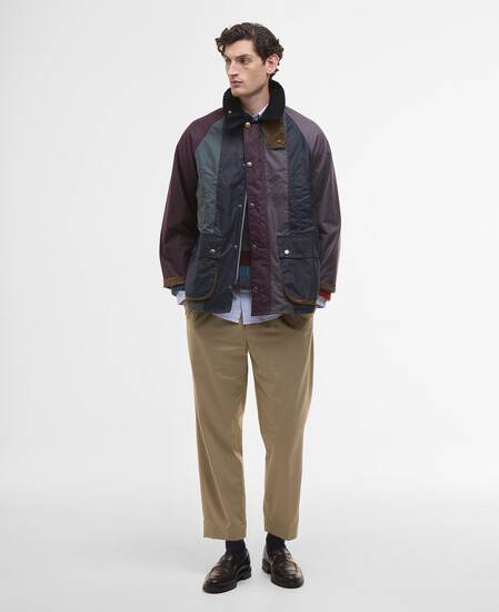 Paul Smith loves Barbour Wachsjacke Striped Oversized Bedale Stripe