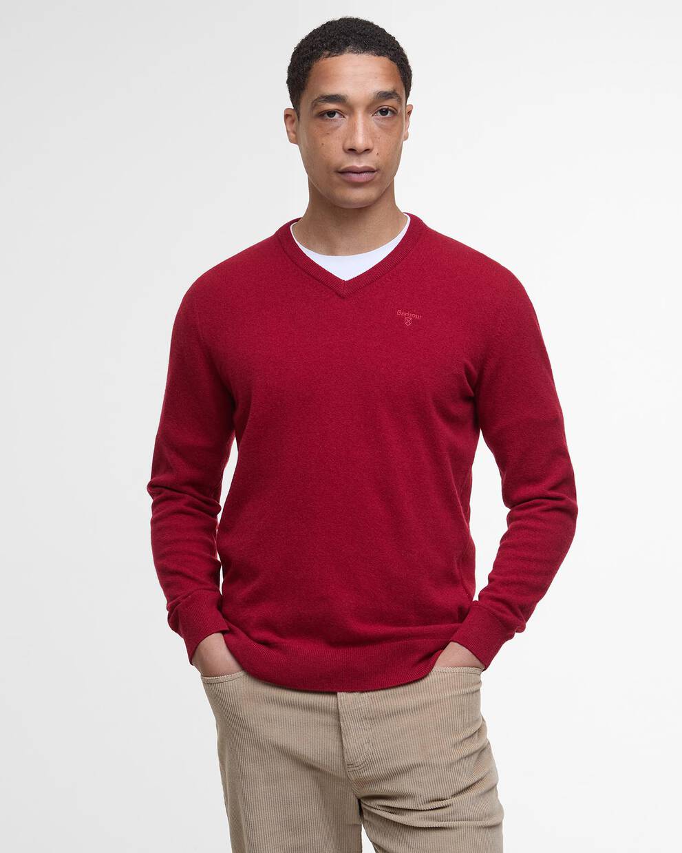 Essential Pullover Wolle V Neck