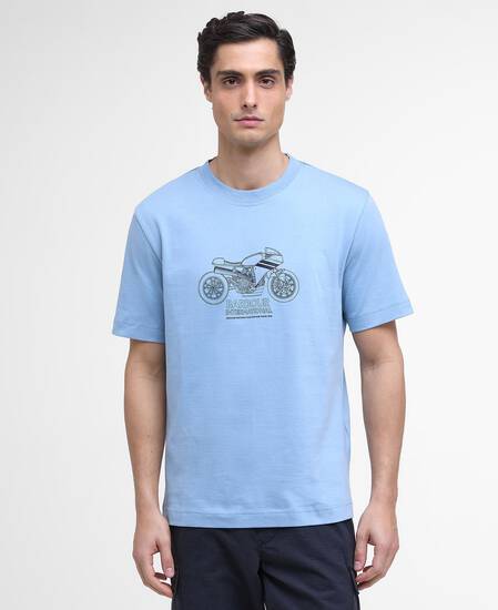 T-Shirt Topher Motorbike Cool Blue