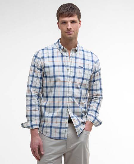 Hemd Rawley Tailored Long-Sleeved Sea Haze Tartan