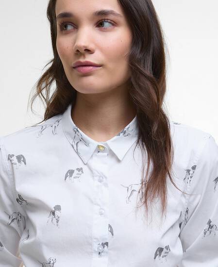Bluse Brambles Tailored Dog Print