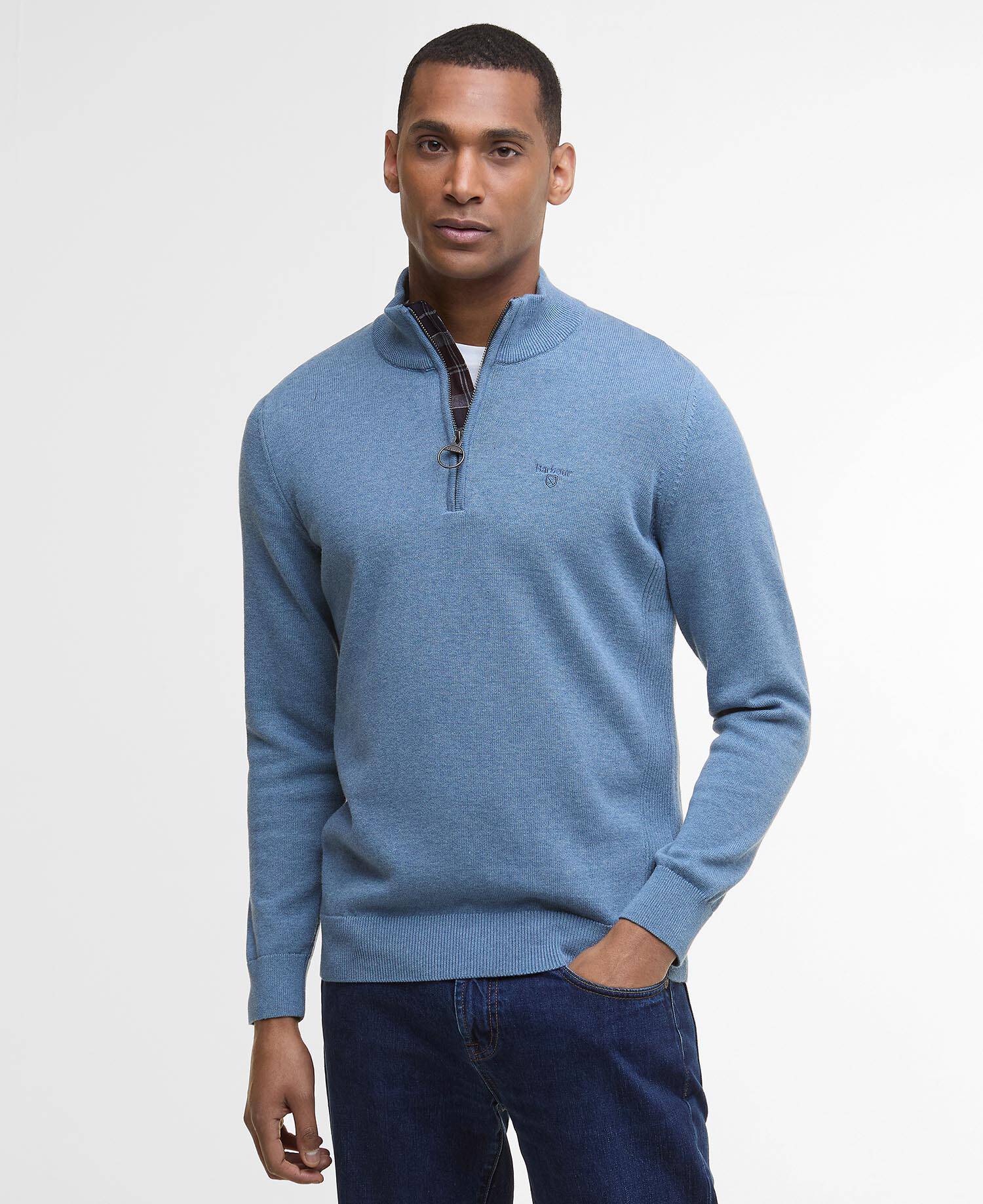 Pullover Cotton Half Zip image number 0