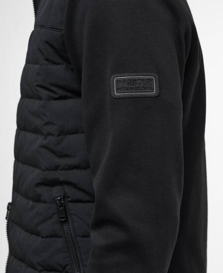 Sweatshirt Collins Baffle Quilted Black