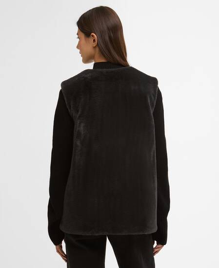 Weste Mialn Faux-Fur Black