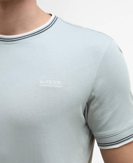 T-Shirt Ethan Tipped Mineral Grey