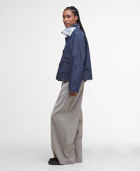 Jacke Demi Showerproof Indigo/Hessian Tartan