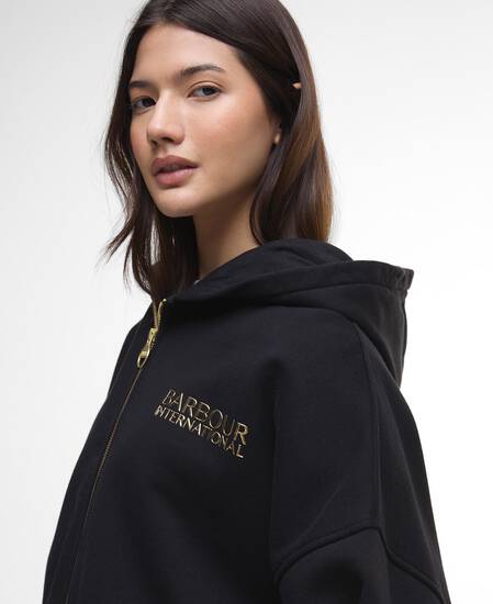 Hoodie Lana Zip-Up Black