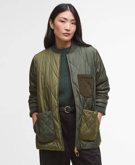 Steppjacke Leonie Olive/Dark Moss/Ancient