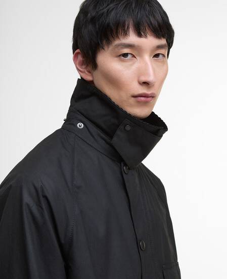 Wachsjacke Oversized Solway Black