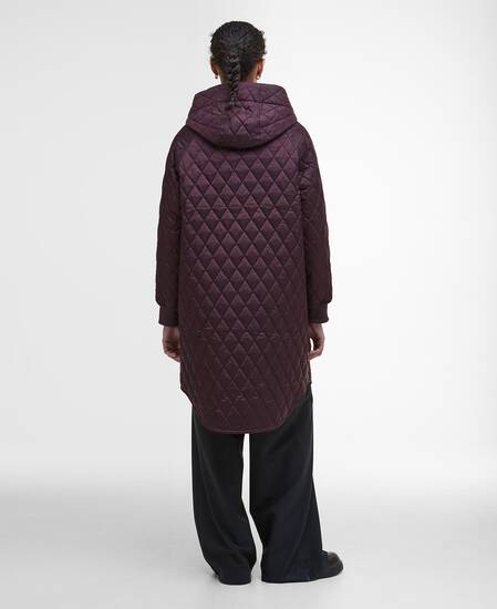 Steppjacke Hilary Black Cherry/Muted Tartan