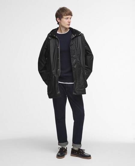 Barbour for Margaret Howell Wachsparka Herren Black