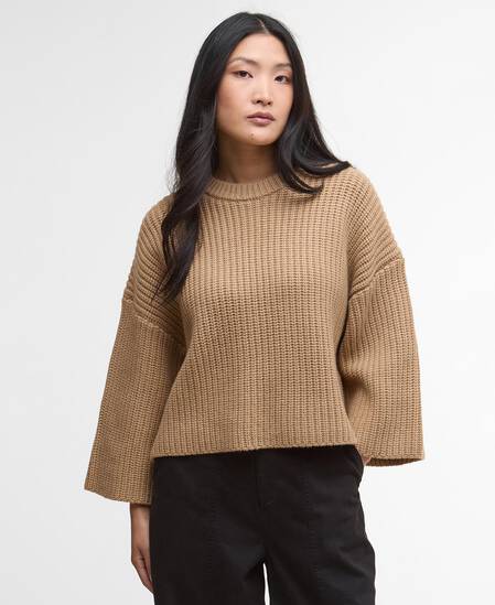 Pullover Lilian Crew-Neck Military Brown