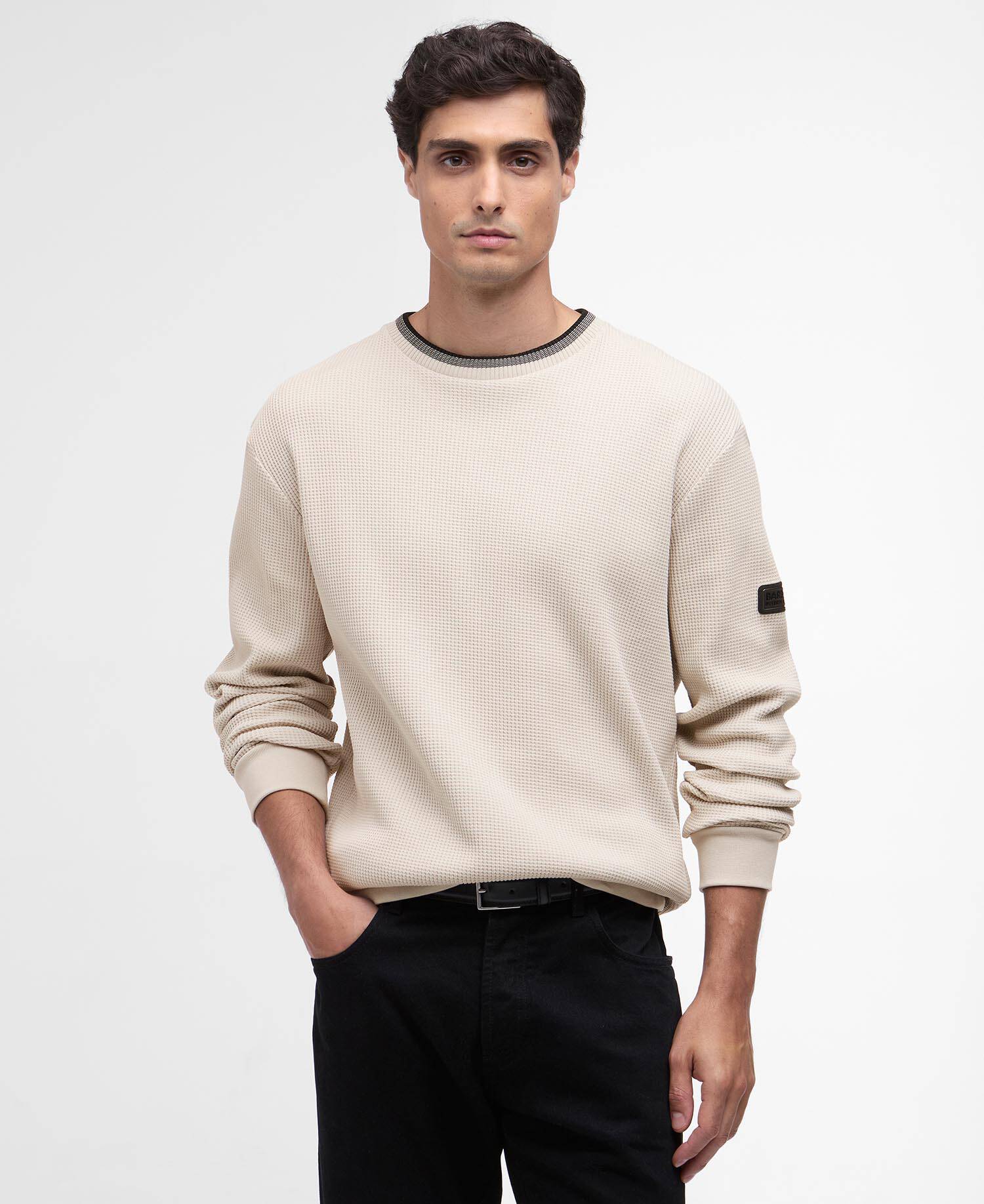 Pullover Callum Tipped Rundhalsausschnitt image number 0