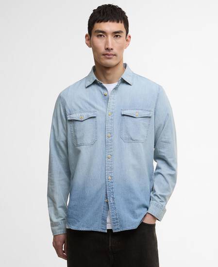 Hemd Hickman Chambrey Washed Indigo