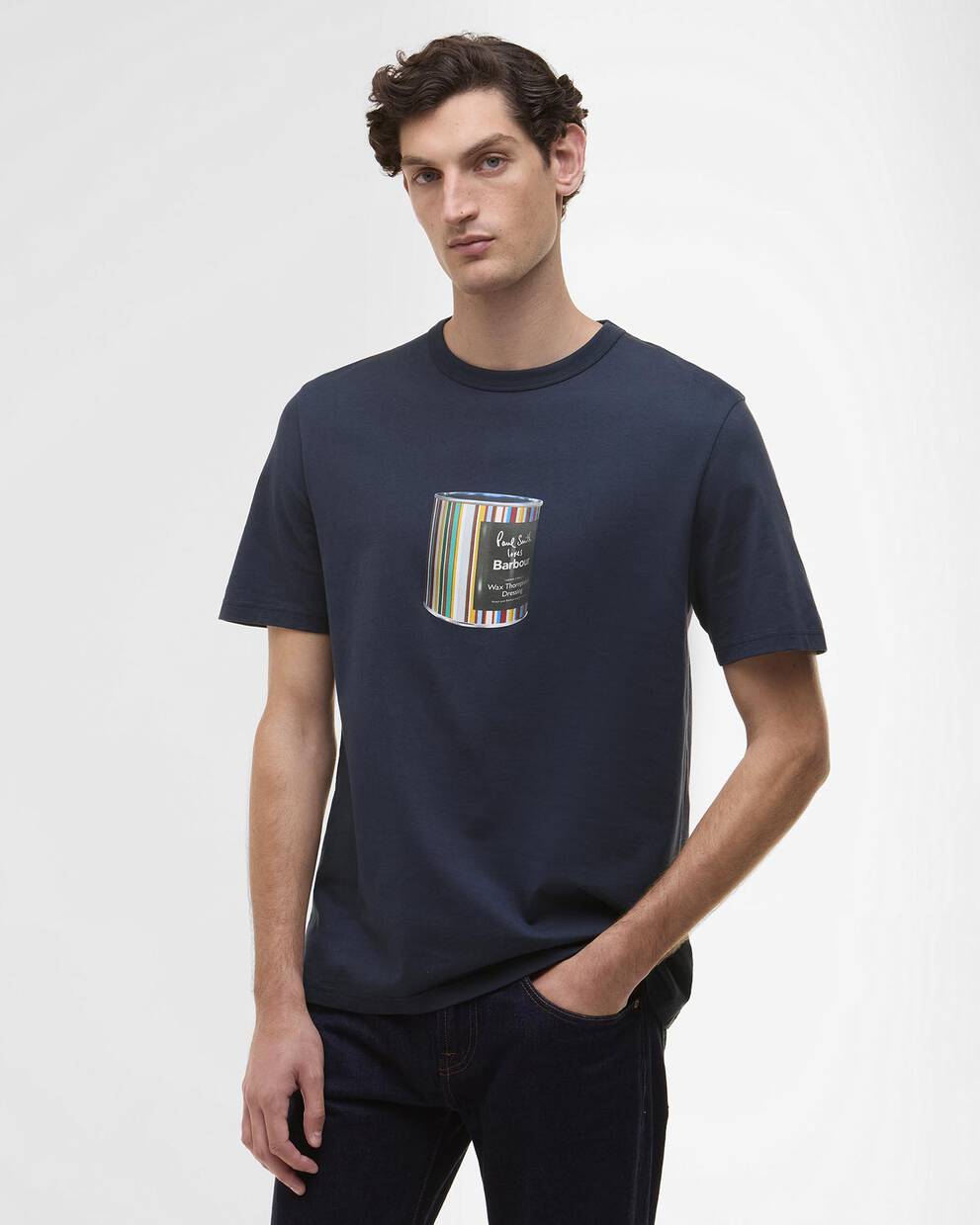 Paul Smith loves Barbour T-Shirt Wax Can Graphic