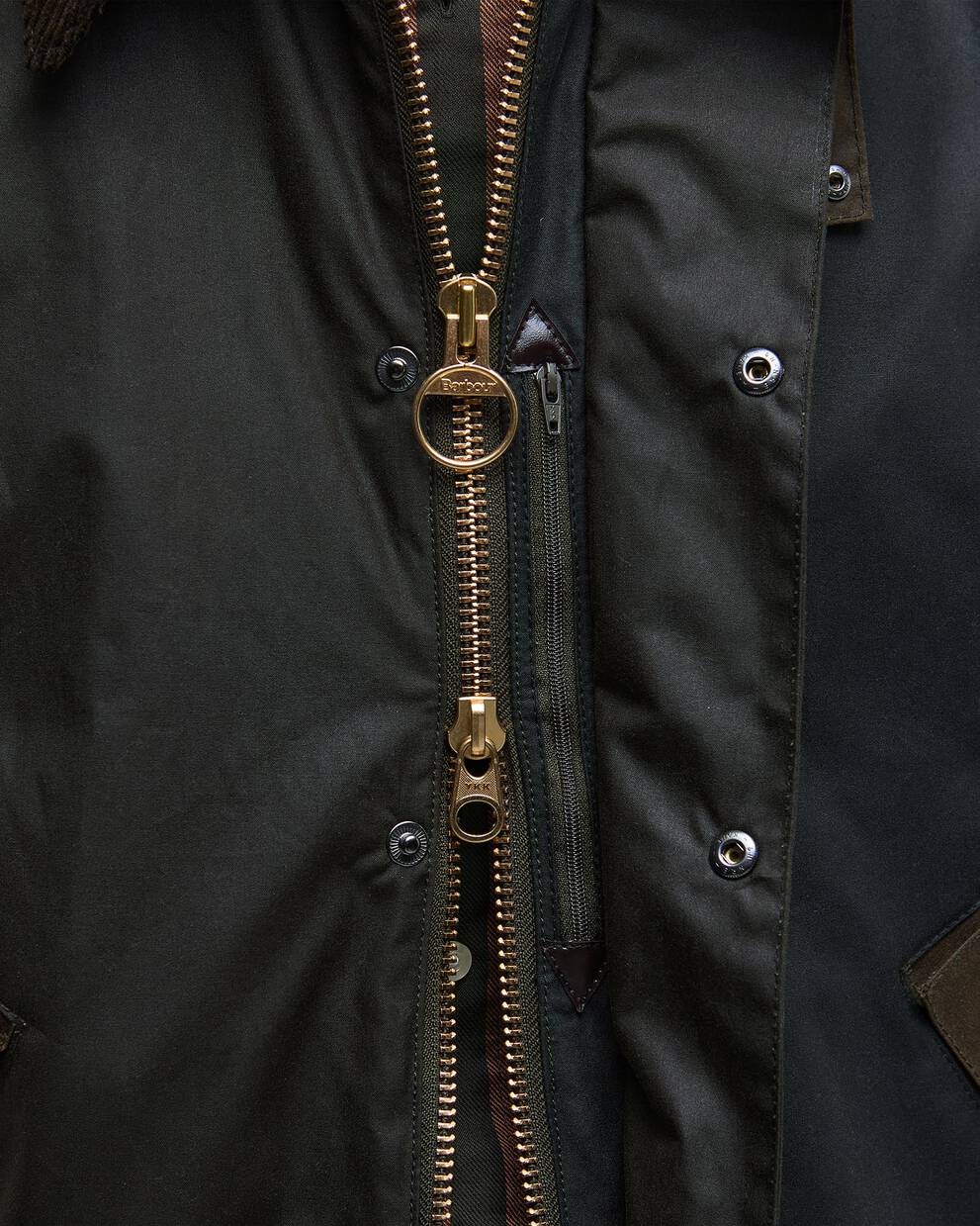 Wachsjacke Patchwork Transport