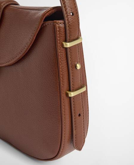 Schultertasche Alder Leder Brown
