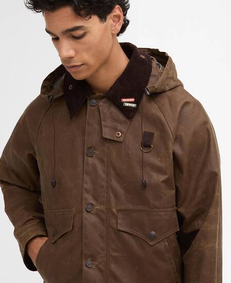 Barbour x Levi’s® Wachsjacke Spey Tan