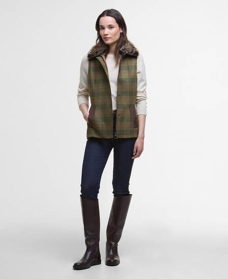 Wollweste Rosemary Arabesque/Brown