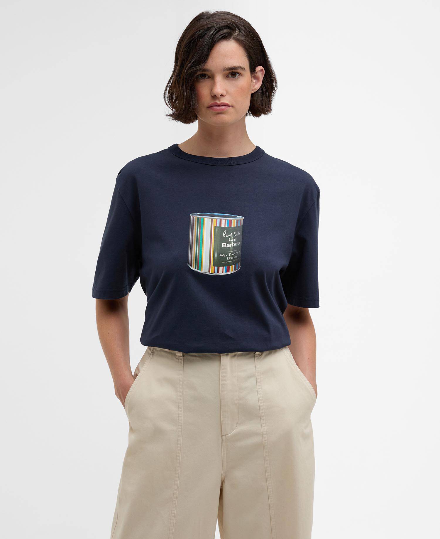 Paul Smith loves Barbour T-Shirt Wax Can Graphic image number 2