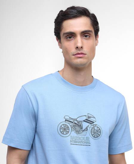 T-Shirt Topher Motorbike Cool Blue