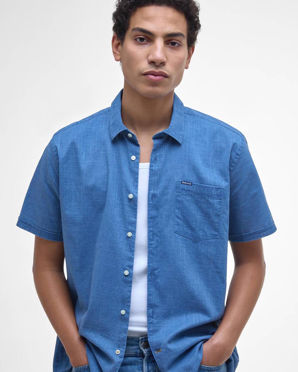 Hemd Pigment Dye Slub Short-Sleeved