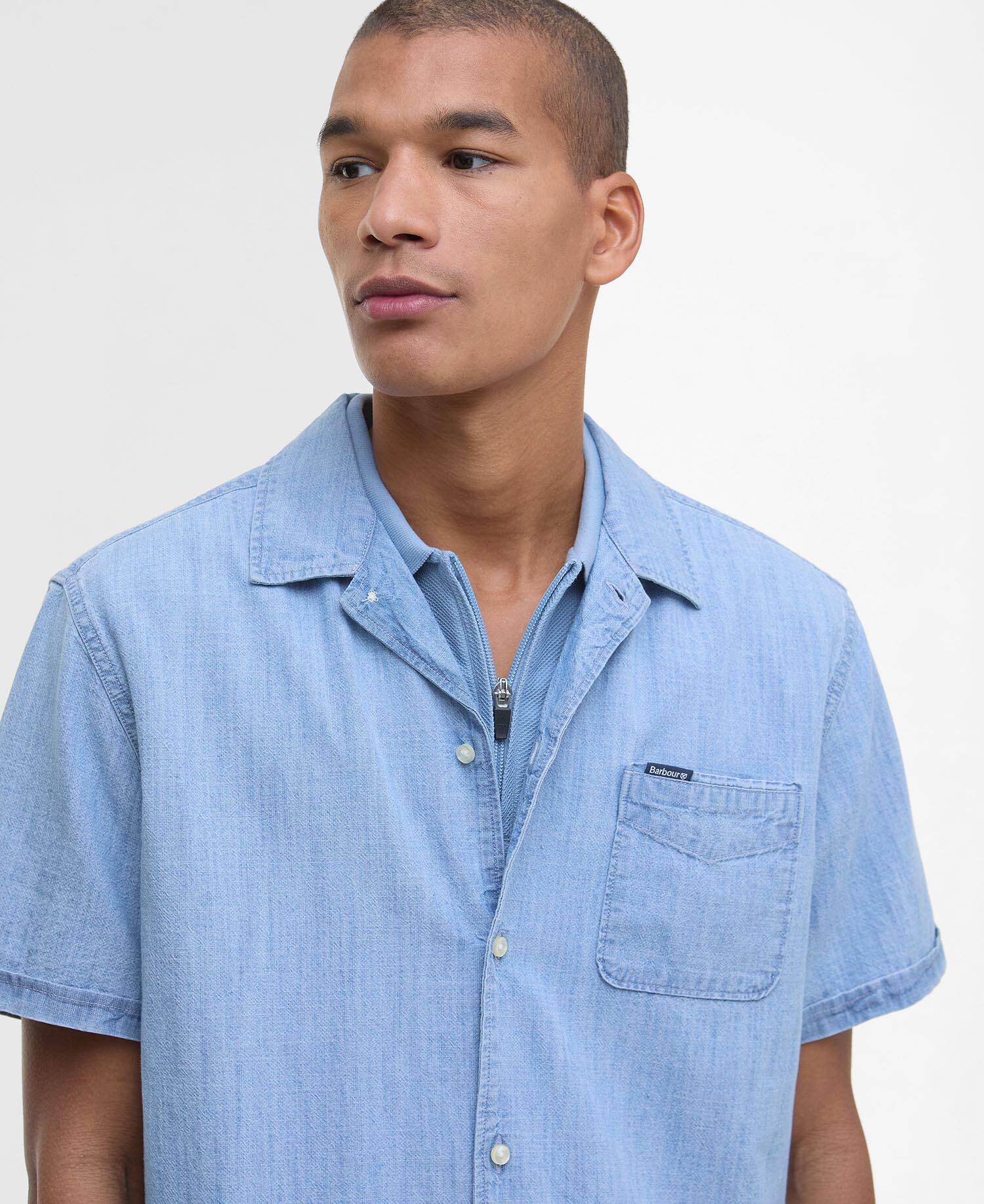Hemd Gipton Denim Short-Sleeved image number 3