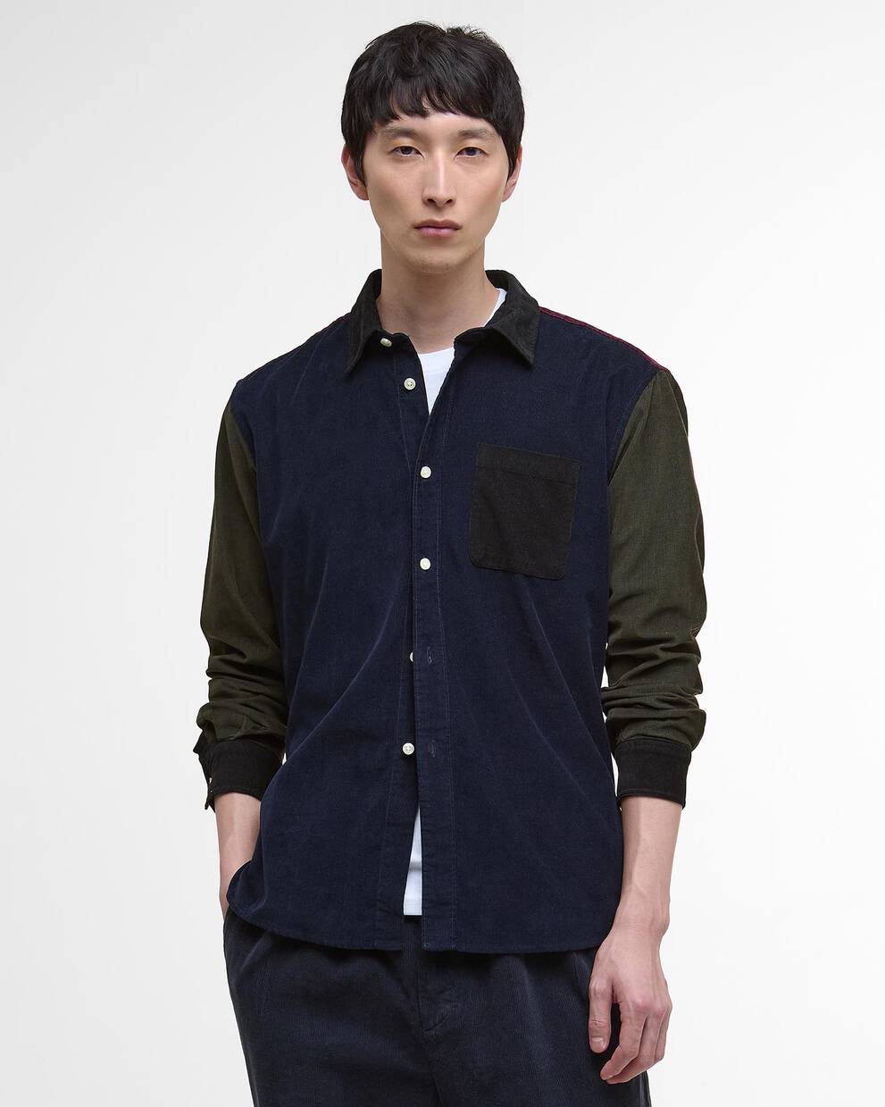 Hemd Patchwork Oversized Cord