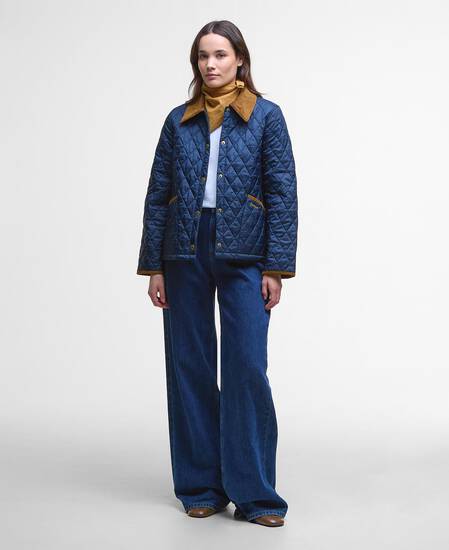 Steppjacke Icons Cropped Liddesdale Navy/Classic