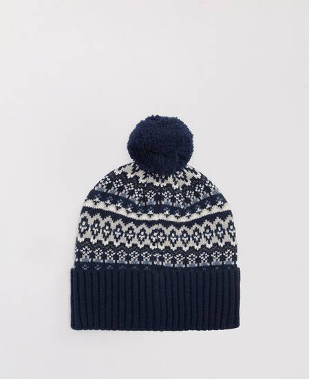 Beanie Marlow Fair Isle Navy