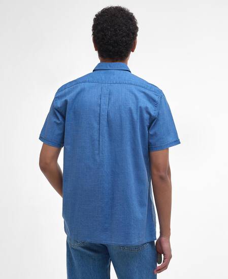 Hemd Pigment Dye Slub Short-Sleeved Dark Denim