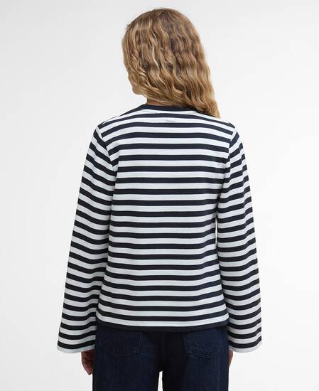 Sweatshirt Robyn Striped Dark Navy Stripe