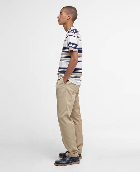 T-Shirt Aickmen Striped Tailored Whisper White