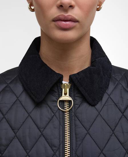 Steppjacke Beadnell Fitted Black/Classic