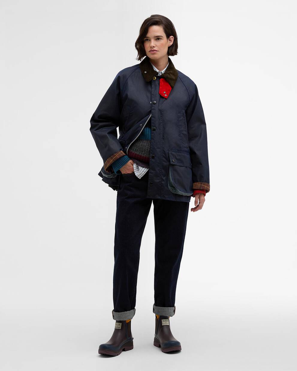 Paul Smith loves Barbour Wachsjacke Oversized Bedale