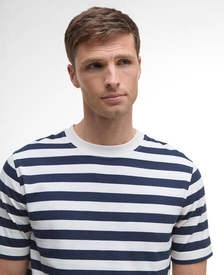 T-Shirt Charlton Striped Relaxed Navy