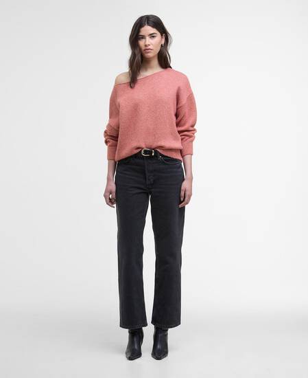 Pullover Juliana Boat-Neck Raspberry