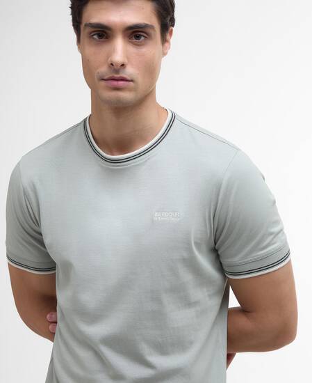 T-Shirt Ethan Tipped Mineral Grey