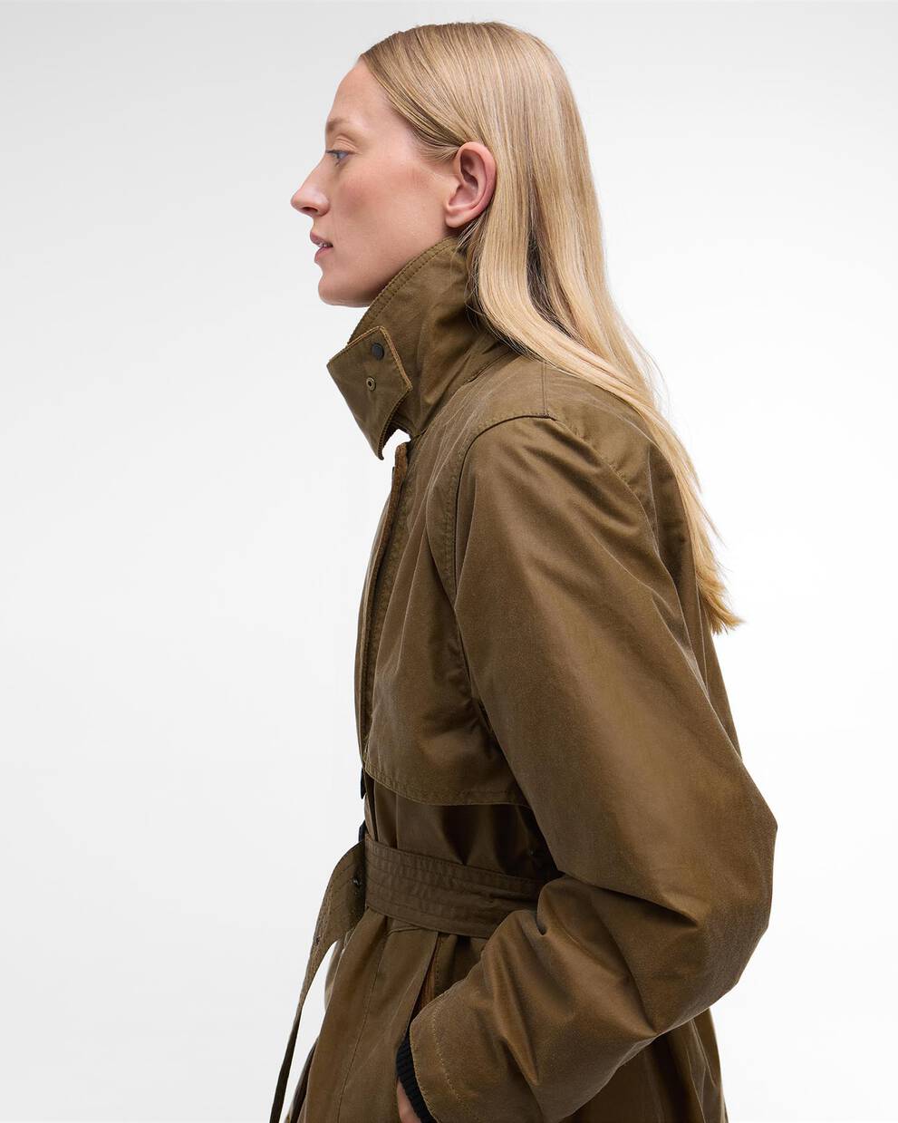 Barbour for Margaret Howell Trenchcoat Double-Breasted Waxed