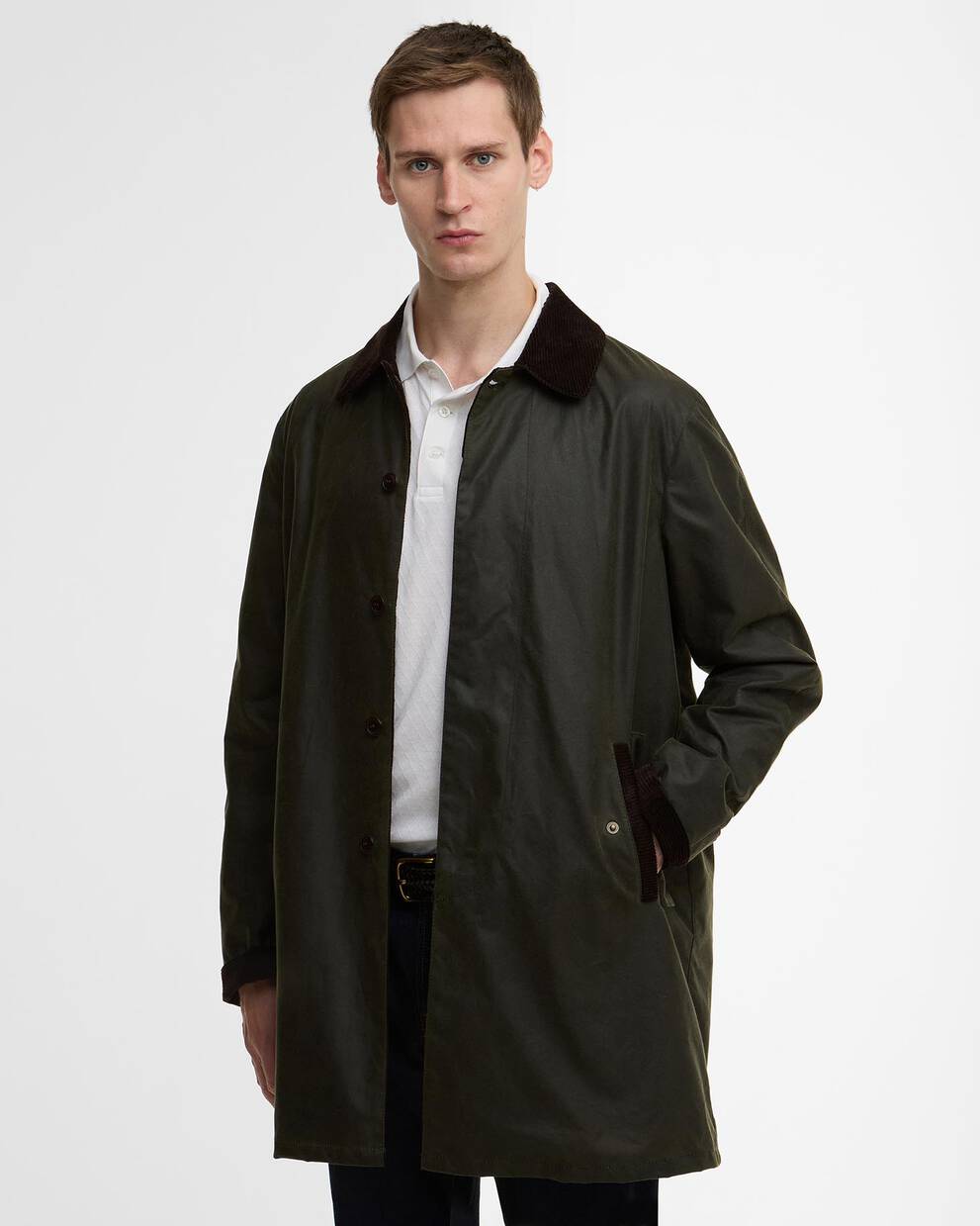 Barbour x Baracuta Car Coat Tyne Waxed