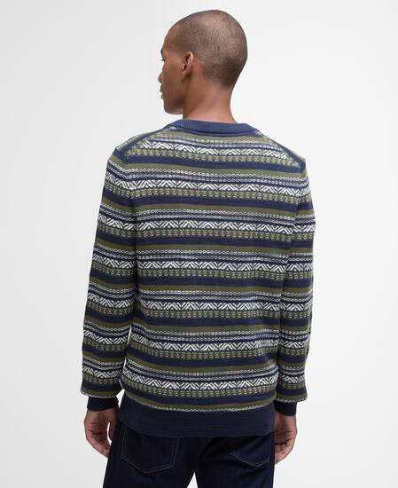 Pullover Topcliffe Fair Isle Rundhalsausschnitt Navy